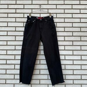 Levi’s Silvertab Loose Black Raw Hem High Rise Jeans Vintage 90s